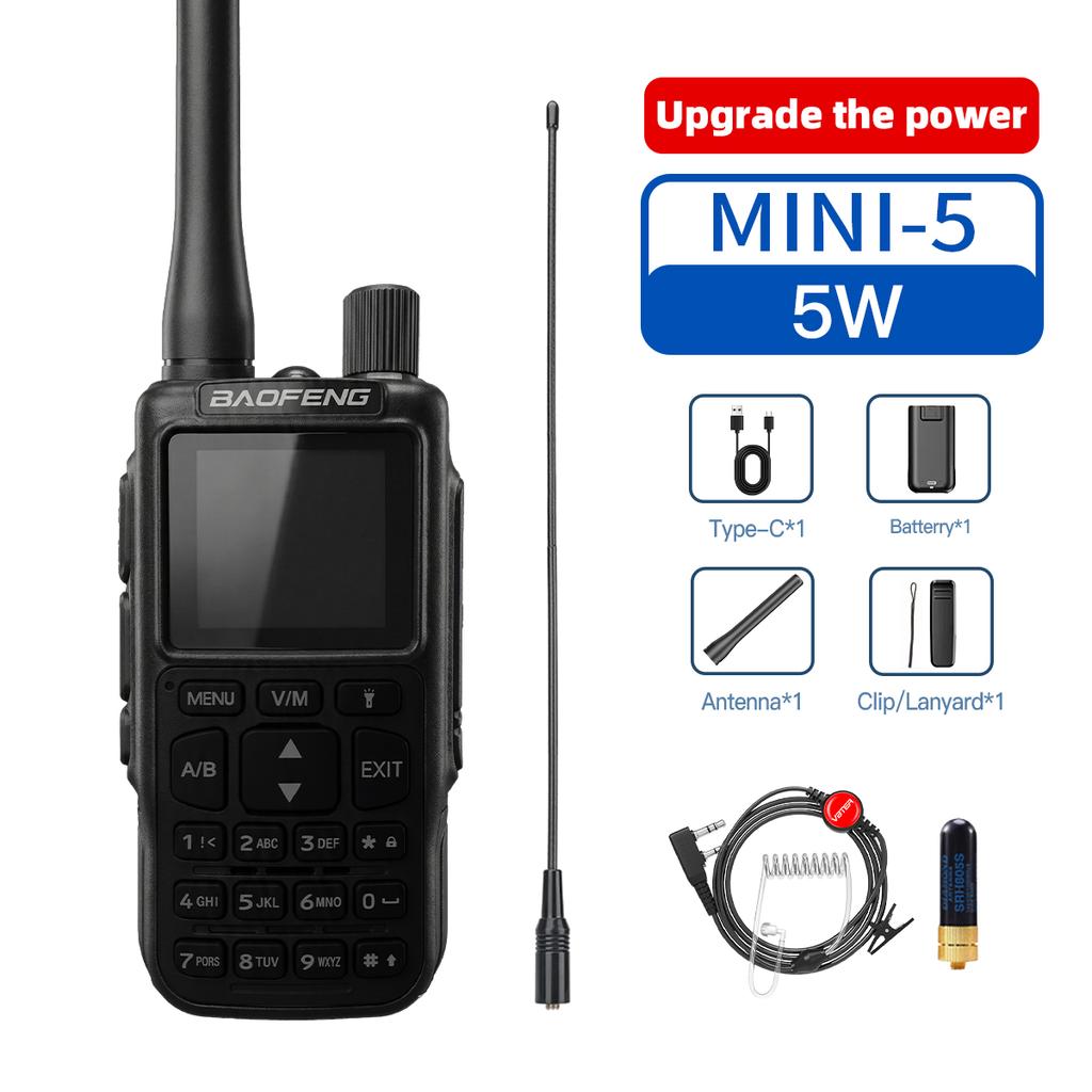 BAOFENG MINI-5 Portable Transceiver Mini Lightweight Anti-interference Clear Sound Civil Two Way Radio Self-driving Outdoor Camp
