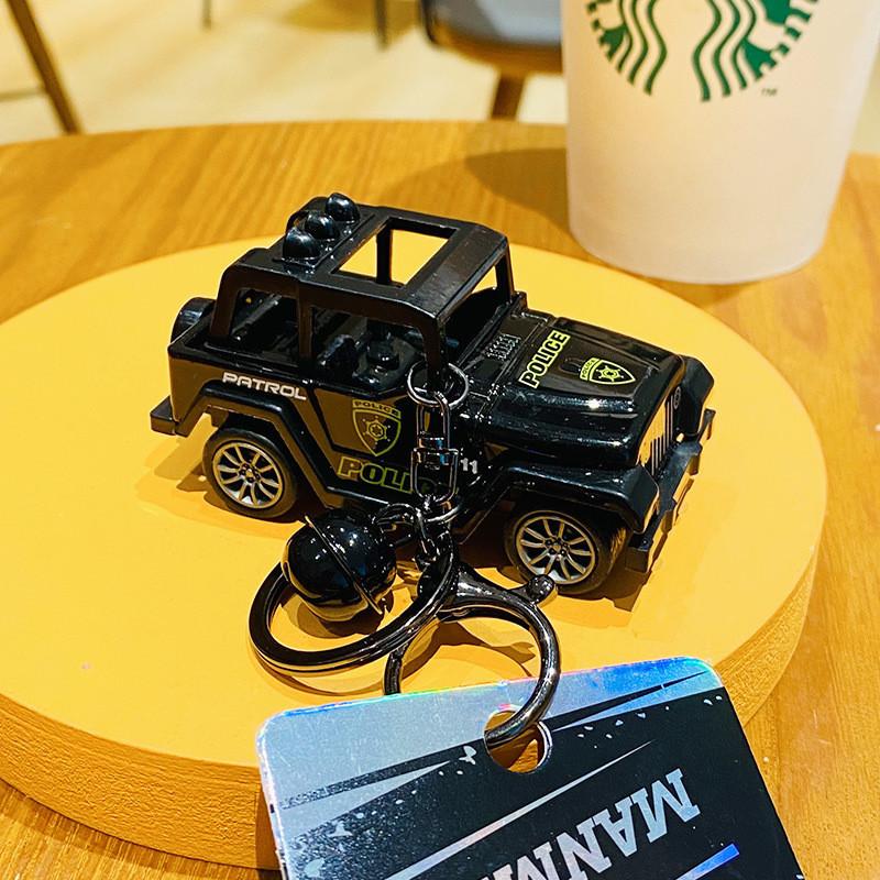 

Keychain Pullback Car Bag Pendant Toy Decorative Accessories Kids Gift Black Three Light
