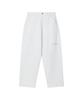 Lotaib Washed Patch Denim - White