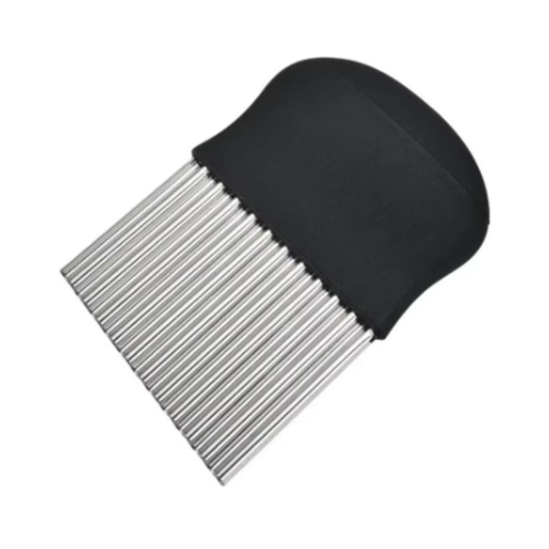 

Нержавеющая сталь нарезка для картофельных чипсов, тесто, овощи, фрукты, волнистый кухонный нож, измельчитель, прибор для приготовления картофеля фри, инструменты, гаджет