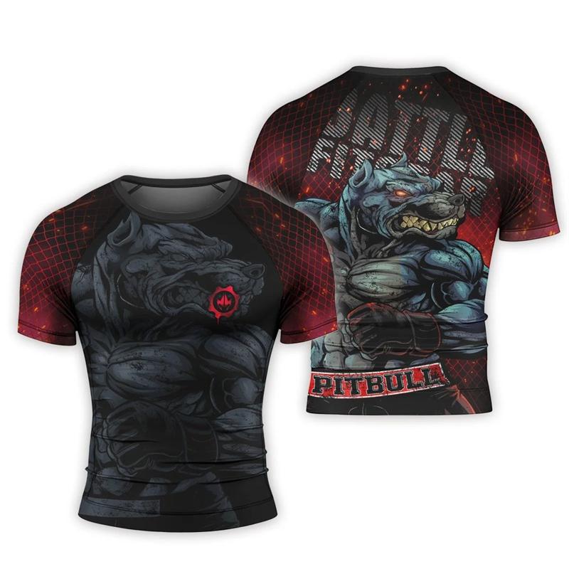 Y2K Compression Shirt Men Fitness Gym Animal Sport Running T-Shirt Tops Tee Short Sleeve T-Shirt 2026