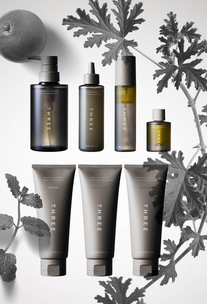 THREE Essential Scents Shampoo Treatment Trial Small & Kit,