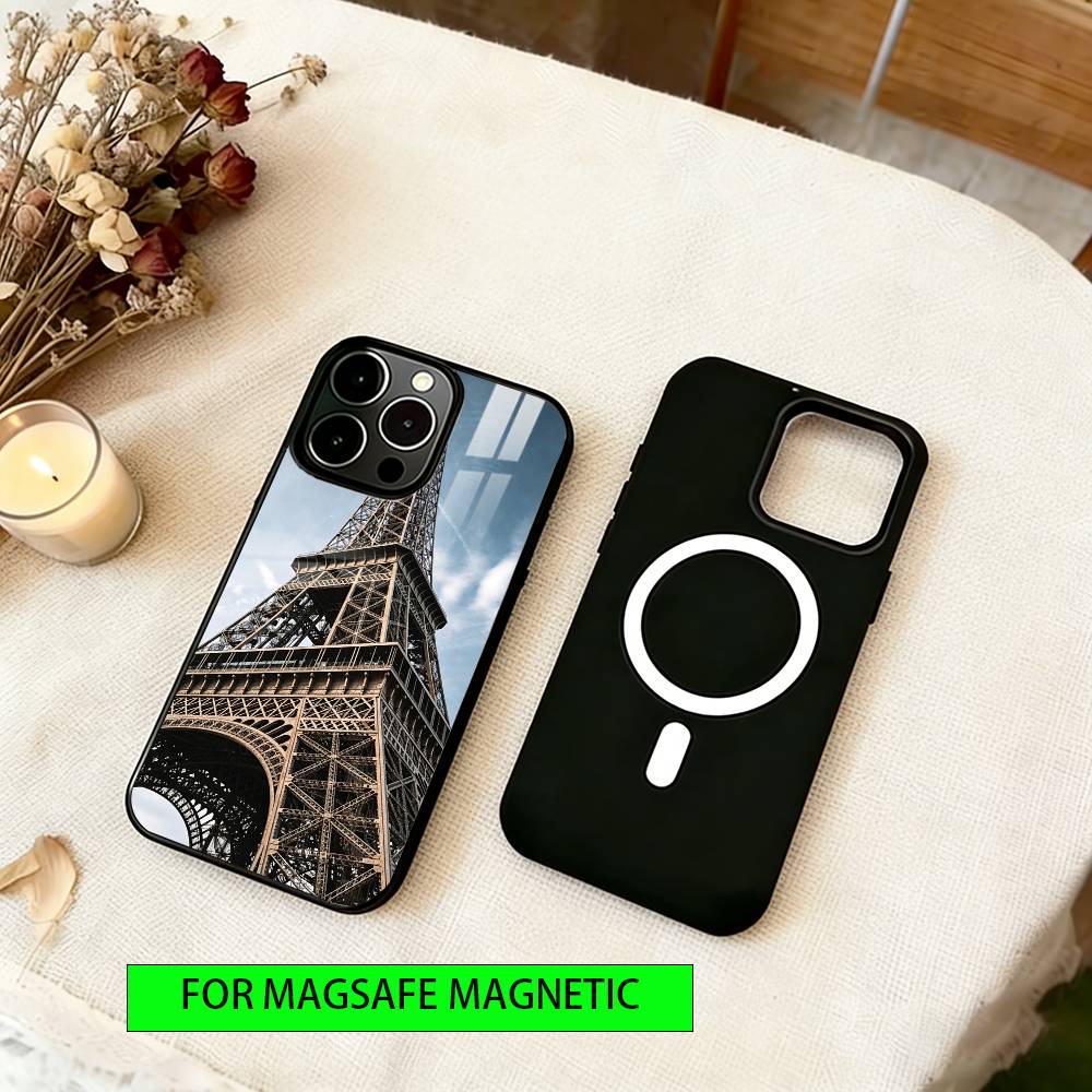 La Tour Eiffel Phone Case For iPhone17,16,15,14,13,12,11 Plus,Pro Magnetic with Magsafe Wireless Charging