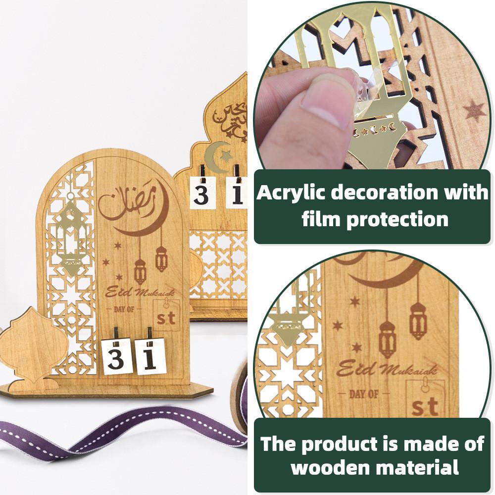 Moon Elegant Festival Countdown Castle Tabletop Ornament For Celebrations Festive