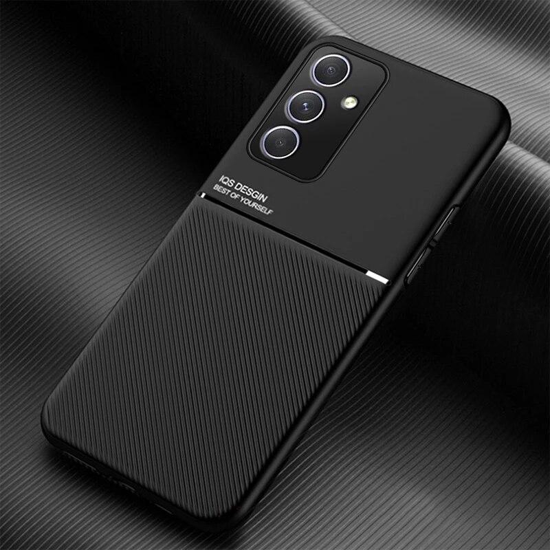 Magnetic Car Holder Silicone Cover for Samsung Galaxy S23 Ultra A34 A14 A34 A54 5G Soft Frame Protection Case