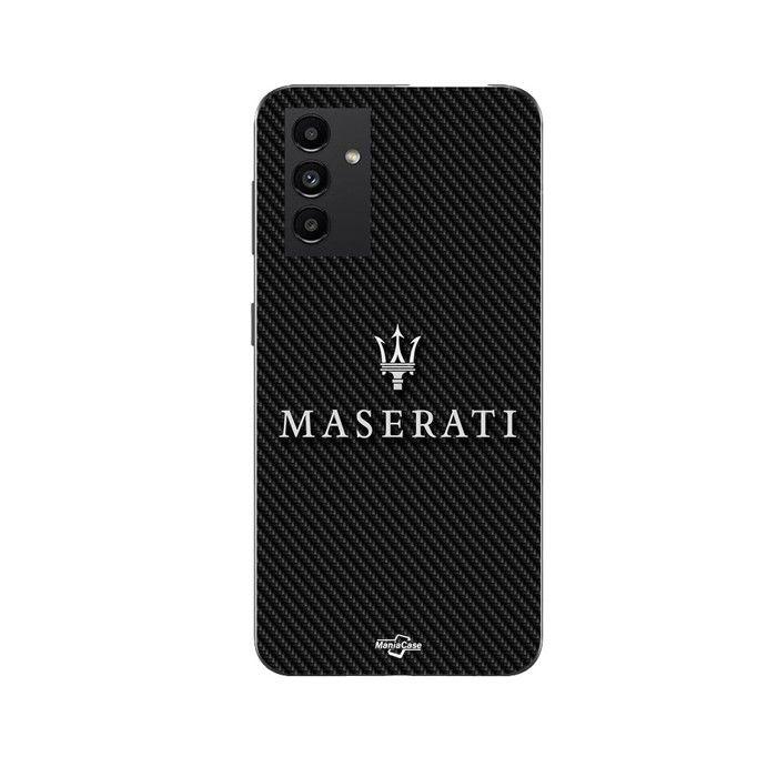 Maniacase Case for Samsung Galaxy A54 5g Maserati White Carbon Background