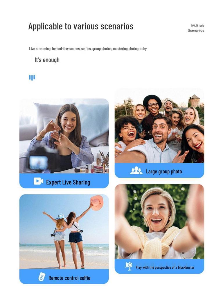 Multifunctional Selfie Pocket Light for Mobile Photography and Leg Beauty Enhancement