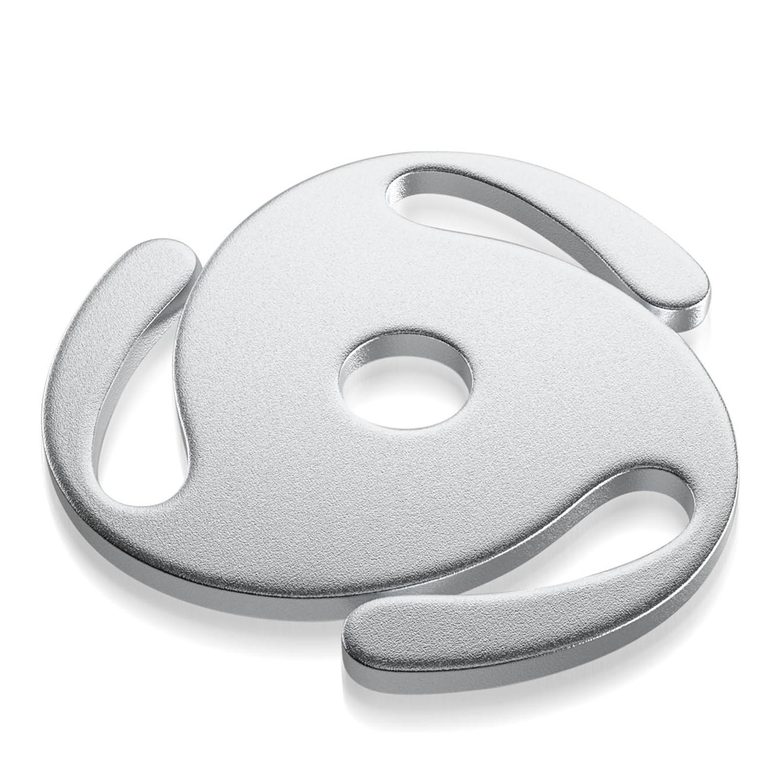 

45 RPM Record Adapter Solid Aluminum Alloy High Stability 7 Inch Record 45 Record Spindle Adapter Inserts for Turntable серебряный