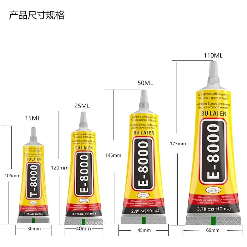 B-7000 Glue 15/25/50/110ML Transparent Phone Screen Repair Glue Universal Glass Plastic DIY Adhesive with Precise Applicator