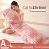 Double-Sided Thick Bubble Milk Velvet Long Pillowcase - Solid Color & Coral Fleece for Winter Couples