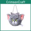 Tom And Jerry Handbag Animal Shaped Plush Wallet Pearl Bundle Gift Mouth