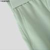 INCERUN Sommer Herren Elastischer Bund Lässige Lockere Halbhosen Shorts