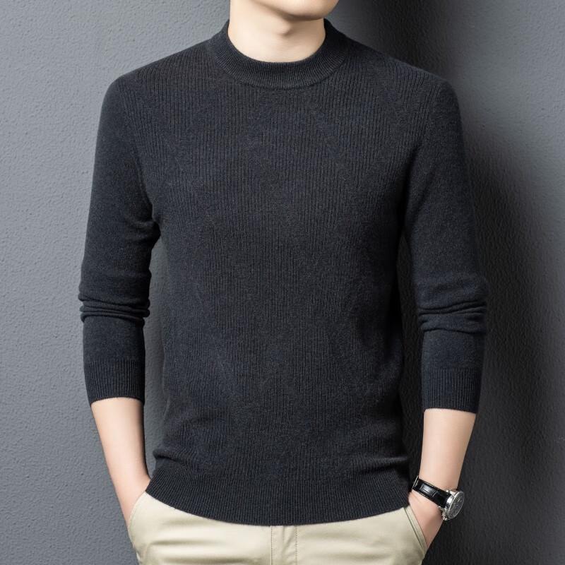 

Men s Mock Neck 90% Wool & Cashmere Blend Sweater 3XL