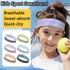 Kids Sport Headband Breathable Sweat Absorbing Non Slip Tennis Football Hairband Boys Girls Basketball Quick Dry Sweatband