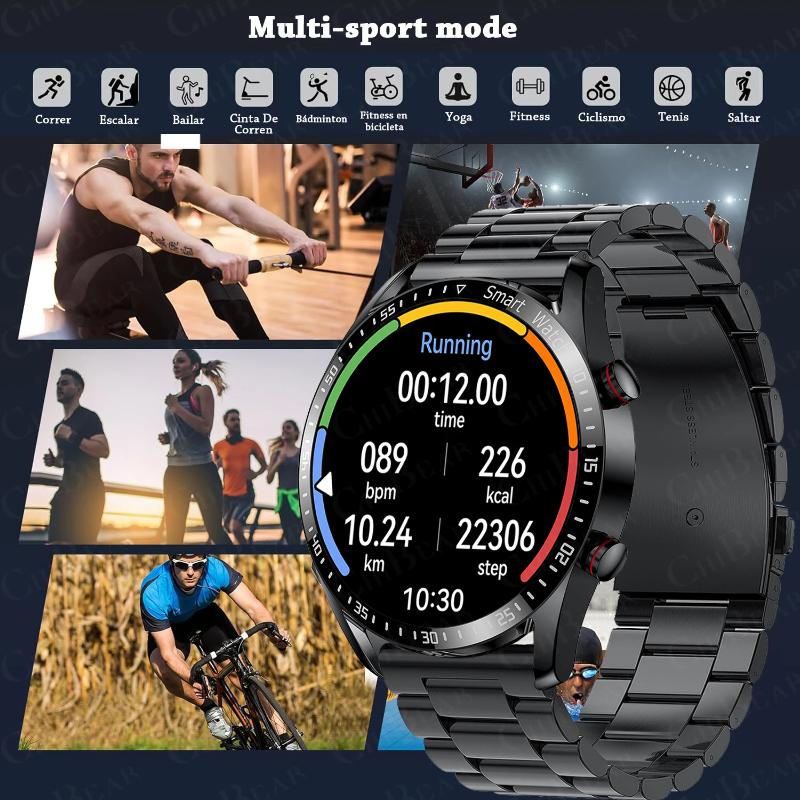 2025 New 1.5 inch Smart Watch Men Bluetooth Call Heart Rate ECG Health Fitness Sports Watch Waterproof Business Man Smartwatch