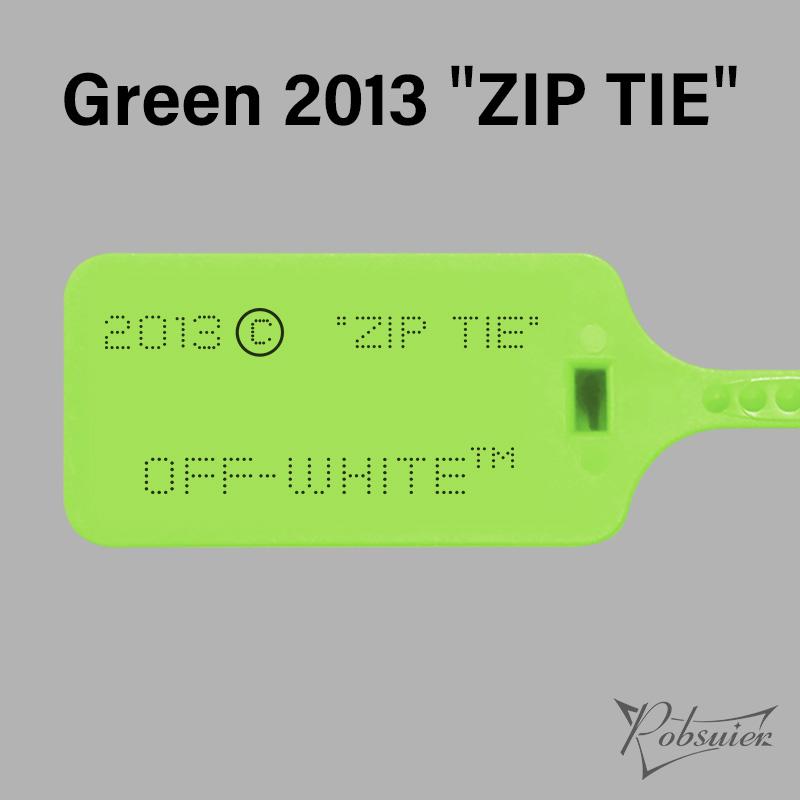 off white zip tie for sale