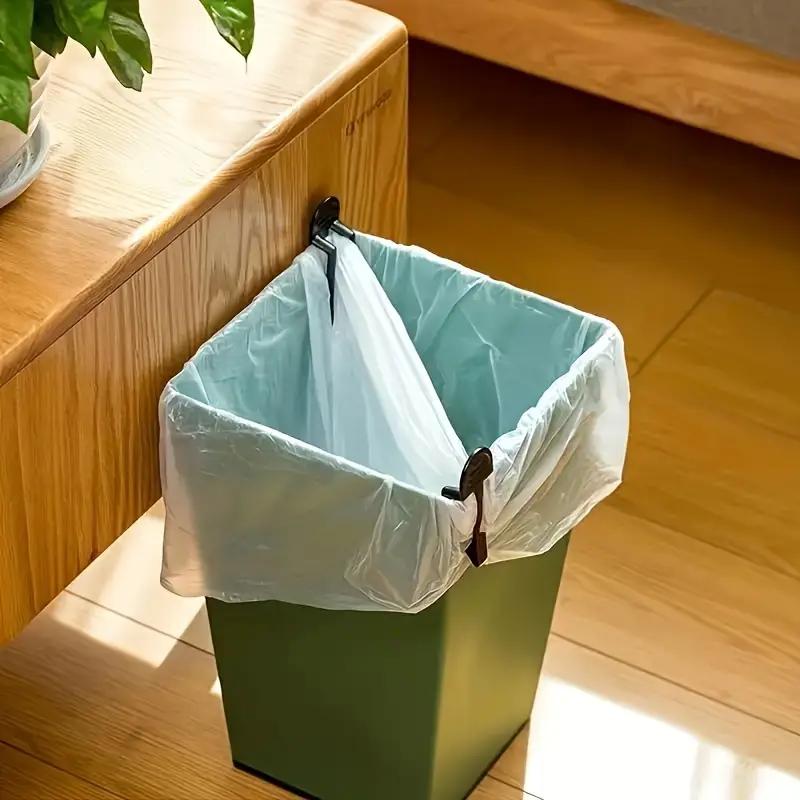 2Pcs Practical Plastic Garbage Bag Clip Fixed Waste Bin Bag Holder Rubbish Clip Trash Can Clamp Kitchen Bathroom Gadgets