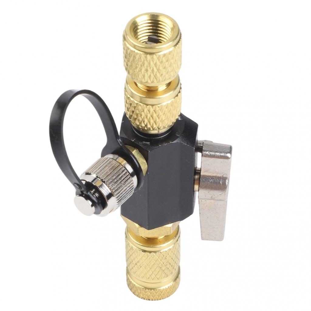 Vacuum-Rated Valve Core Removal Tool Black Compatible with R410A