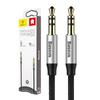 Kabel Audio Mini-Klinke 3,5 mm Aux Baseus Yiven 1 m (Schwarz-Silber)