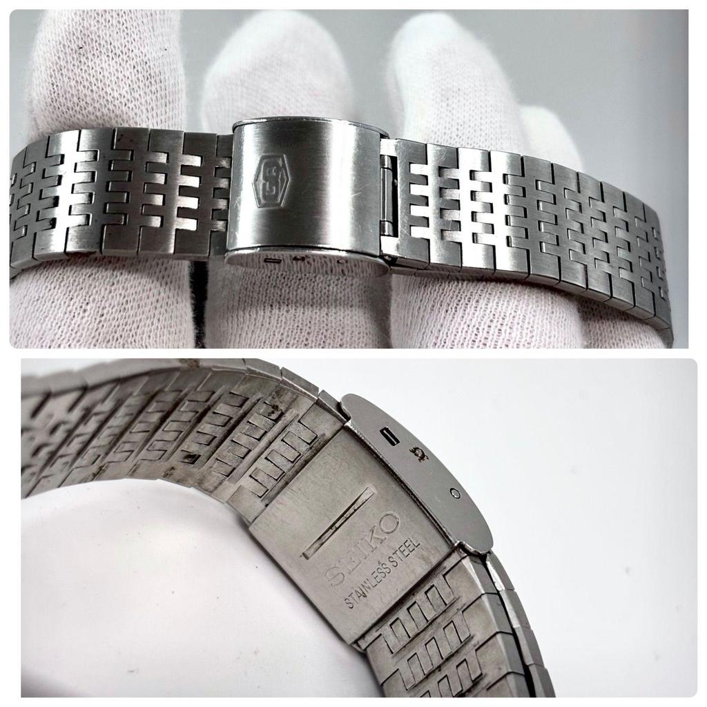 Used [Operation/Genuine Bracelet] SEIKO/SEIKO GRAND QUARTZ/Grand Quartz Day Date Snow Dial/Diamond Dust Made by Suwa Seikosha Manufactured in June