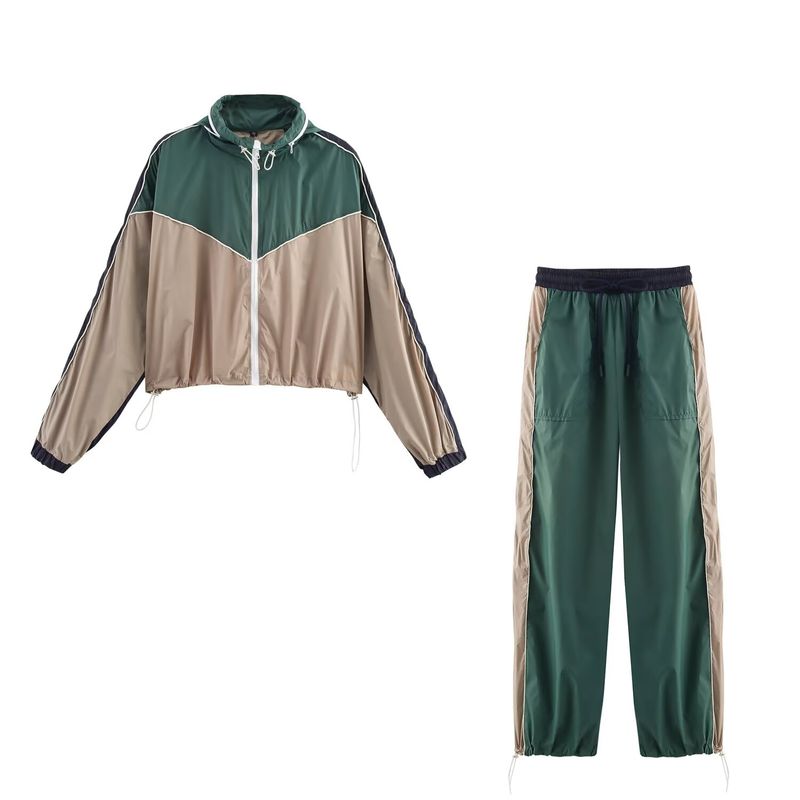 Kaslead New Women Clothes Western Style Fashion Contrast Color Trim Outerwear Trousers 8073037 8073137
