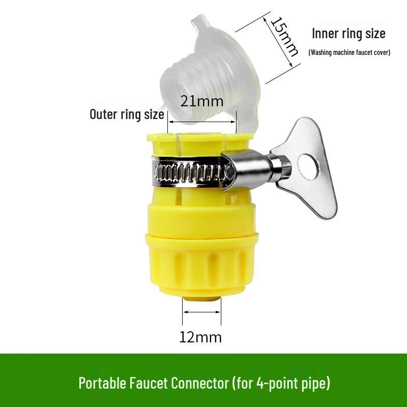 4-Punkt Schnellkupplungs-Gartenschlauch-Wasserverbinder und Düsenset