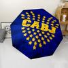 Club Atlético Boca Juniors Print Automatic Umbrella, 8 Rib Iron Frame, Plastic Handle, Suitable for Outdoor Travel &Daily , Ideal Gift