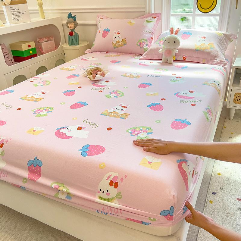 Cotton Printed Mattress, Simmons Mattress Protective Cover, Pure Cotton Lazy Bedspread Pillowcase