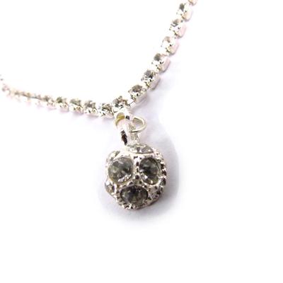 [J6836] - White 'Crystal' Ankle Chain