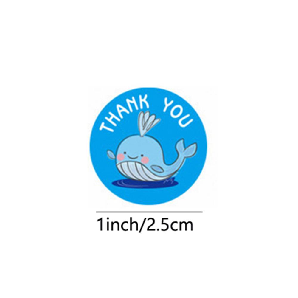 Custom Decal Stickerbook 8 Styles Cartoon Animals Thank You Note X042