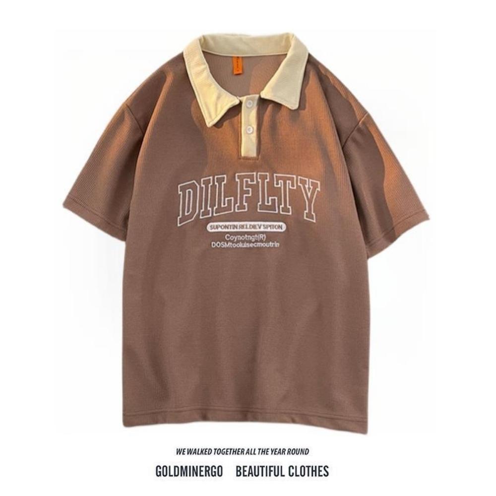 

Футболка-поло мужская с коротким рукавом летняя ретро свободная баскетбольная бейсбольная футболка 3XL