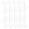 100Pcs Christmas S-Hooks Iron Ornament Hangers for Tree Decoration Party Hanging Supplies Secure Non-Slip Design