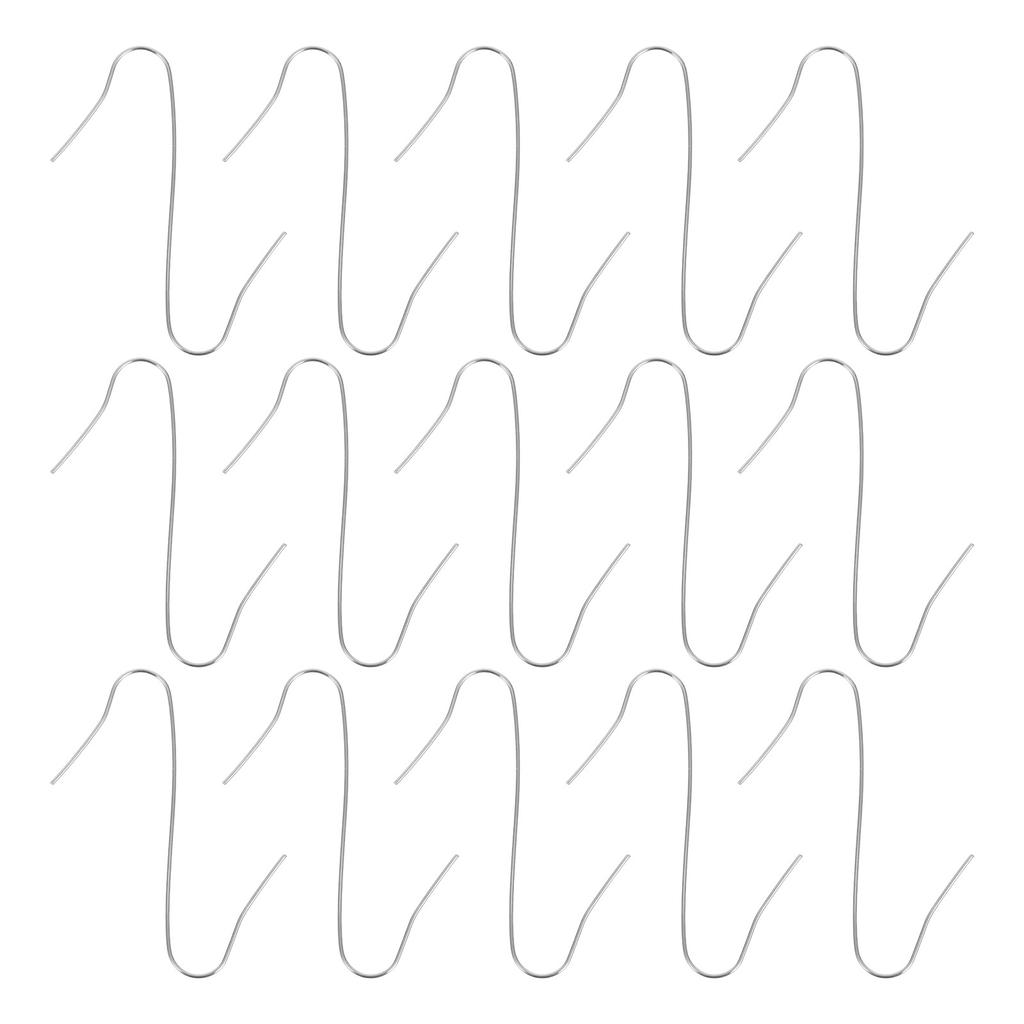 100Pcs Christmas S-Hooks Iron Ornament Hangers for Tree Decoration Party Hanging Supplies Secure Non-Slip Design