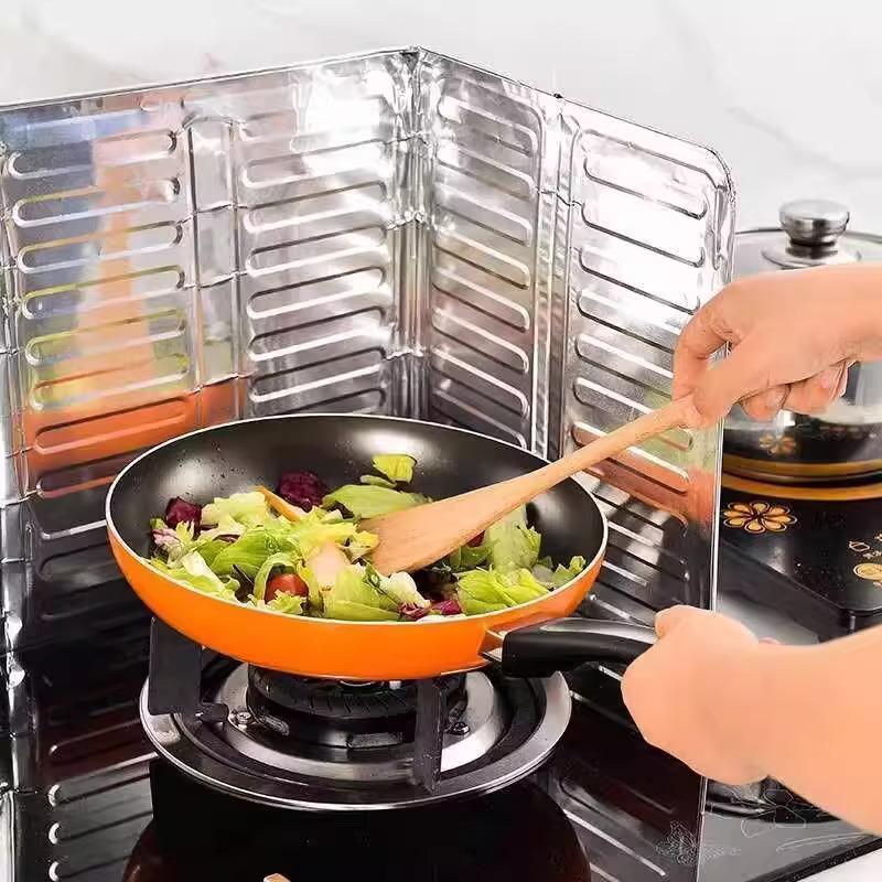 Oil-Proof, Foldable Kitchen Splash Guard for Stovetop