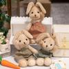 Clothes Long Ears Rabbit Doll Plush Toy Little White Rabbit Doll Girls Accompany Soothing Ragdoll