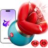 Intimate First Kiss: Vibrating Tongue-Licking G-Spot & Clitoral Stimulator
