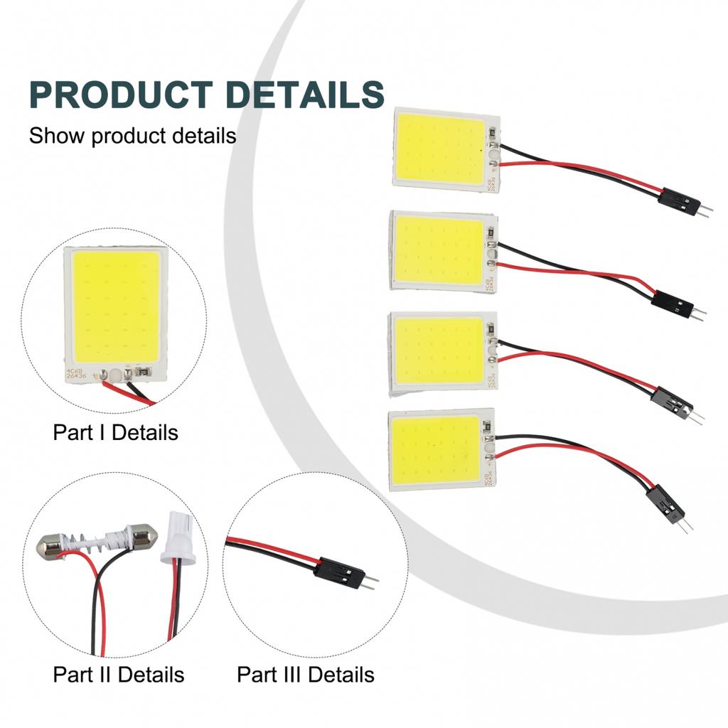Pratical Car Interior Light COB Chip Useful On/off