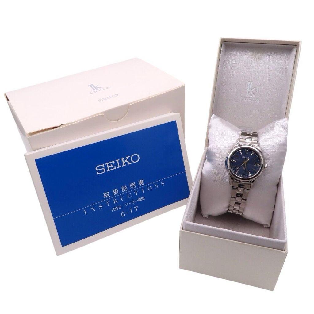 [USED] Eternal Blue SEIKO Seiko watch Lucia 4P Diamond similar
