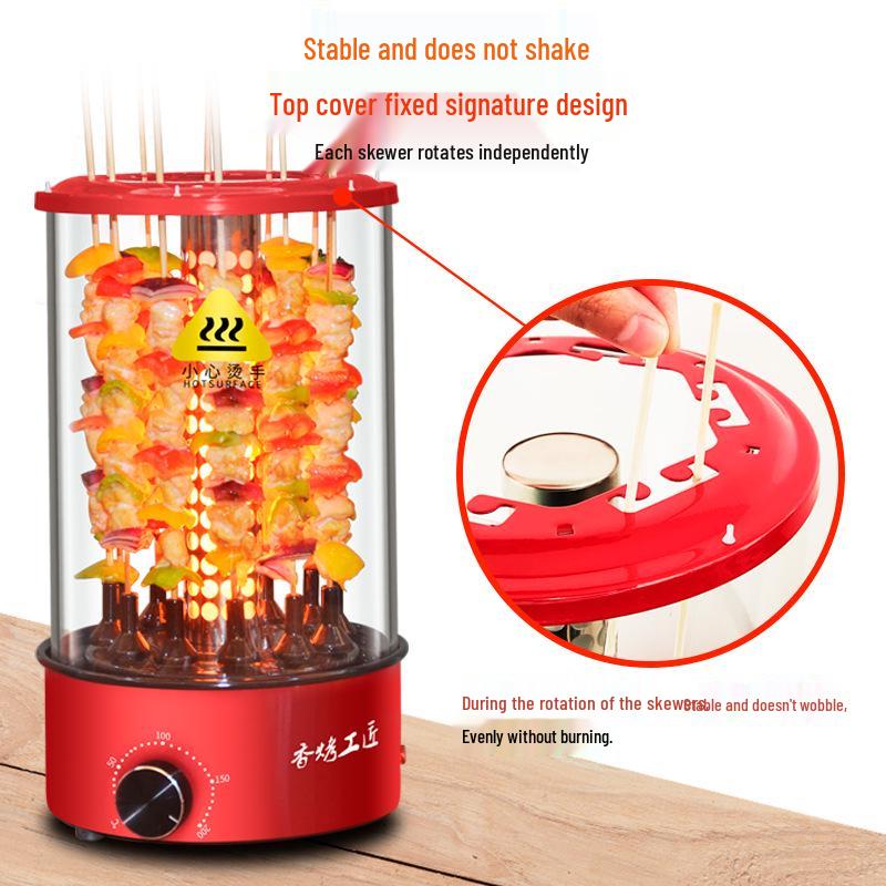 Electric Rotating Smokeless Korean Barbecue Grill for Fast Grilling