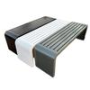 Wrought Iron Outdoor Bench with Backrest