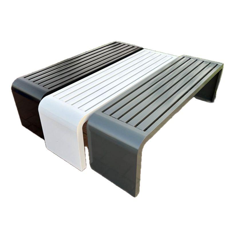 Wrought Iron Outdoor Bench with Backrest