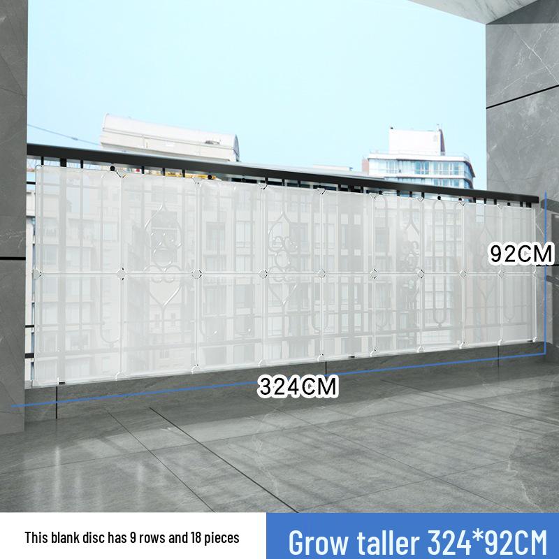 Balcony Privacy & Safety Screen: Rainproof, Dustproof, Pet-Protective Enclosed Railing