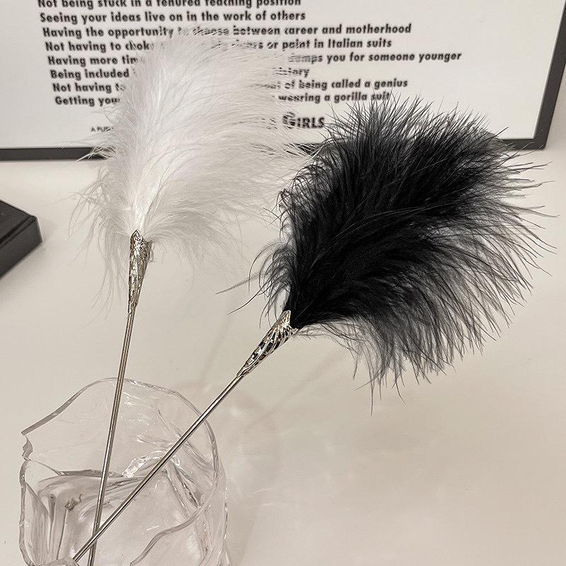 Elegantiškas fėjos plunksnos plaukų segtukas: Modernus universalus moteriškas kuodas