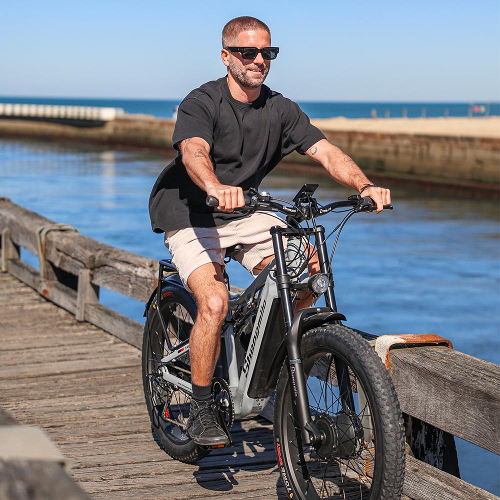 Shengmilo S600 2000W Elektrisches Mountainbike - Ultimatives All-Terrain E-Bike mit Dual-Motor-Power, 48V Samsung Akku & Hydraulikbremsen