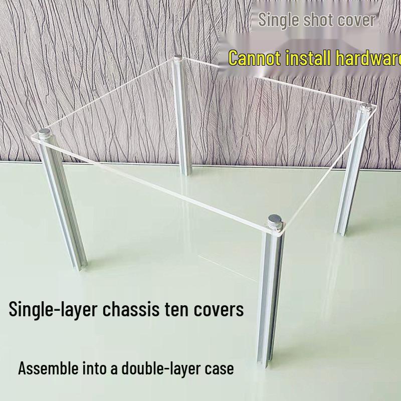 Transparent Acrylic ITX Open-Frame Case for DIY PC Builds