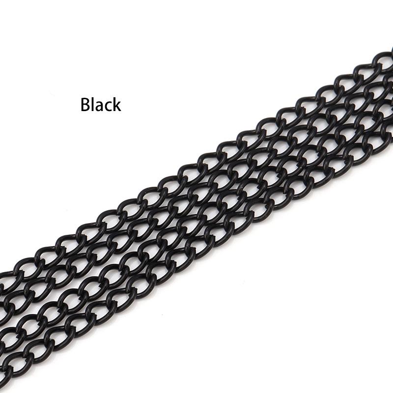 10m/Lot Tail Extender Chain Long Open Link Ring Extended Extension Necklace Chains For Jewelry Making Supplies Wholesale