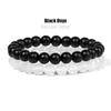 2Pcs/Set Bracelets For Women Natural Stone Bracelet Set Agates 8mm Beads Bangle Turquois Crystal Bracelet Me… More