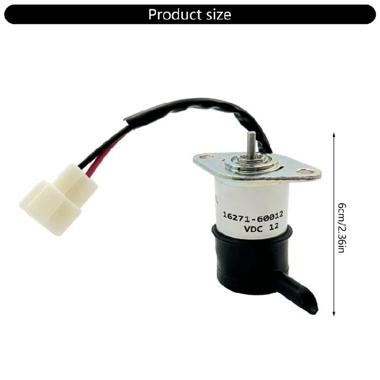 Universal 12V Fuel Flow interrupts Valves Long Lasting Performances Fuel Shutoff Valves  for Agricultural Construction Use