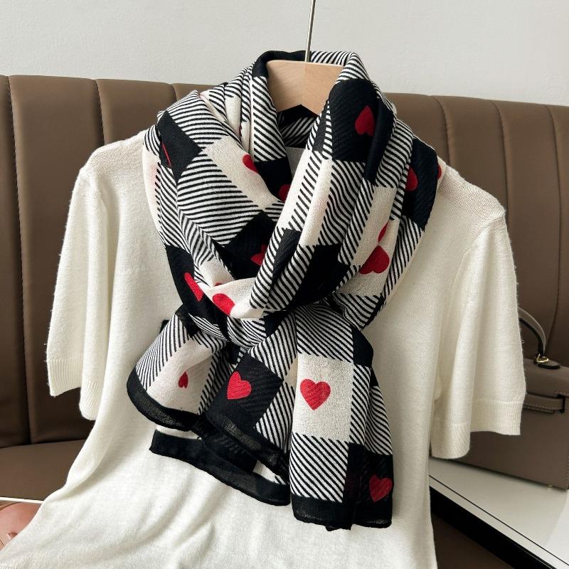 New cotton and linen scarf women's autumn and winter fashion shawl travel sunscreen scarf