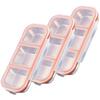 3Compartment Leak Proof Stainless Steel Snack Containers with Lid Small Food Lunch Box for Travel Picnic Camping